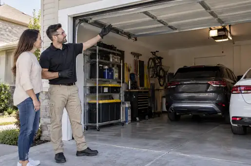 Residential garage door installation