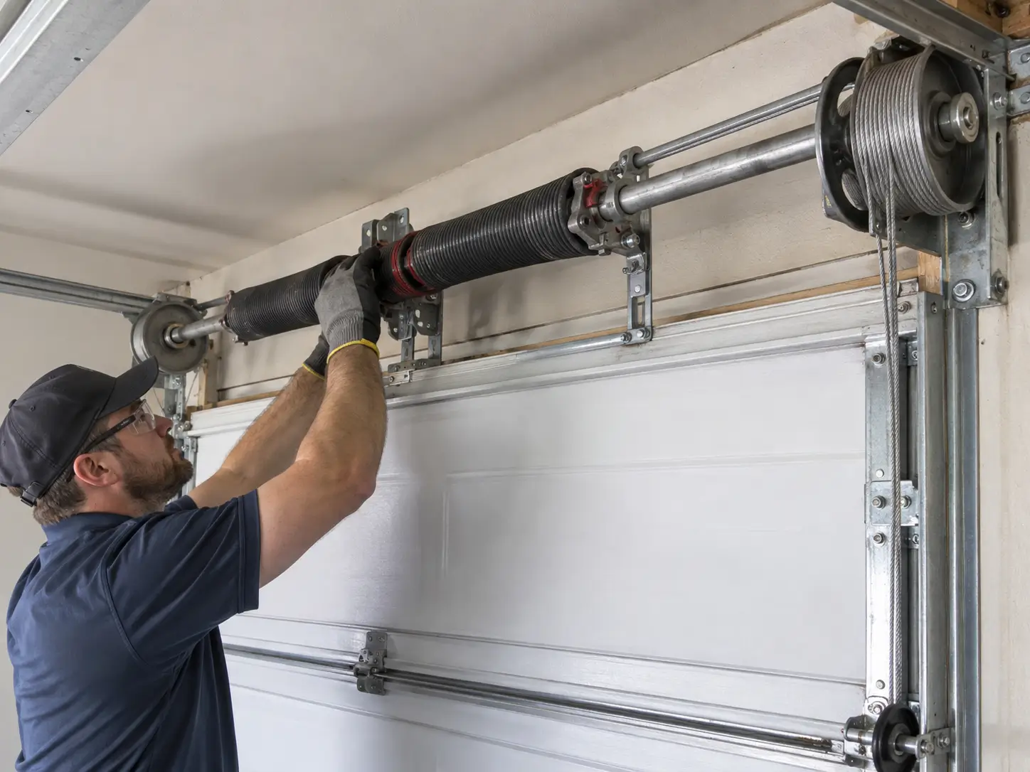 Garage door spring service
